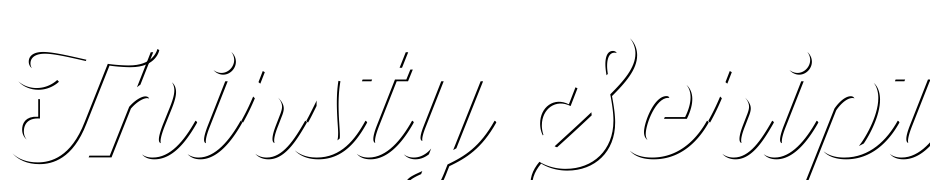 Thirsty Script Extrabold Shd Font Download Free